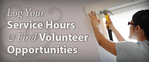 Log Your Service Hours & Find Volunteer Opportunities